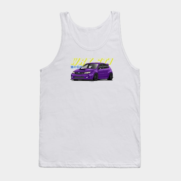 Subie Wrx Sti Tank Top by LpDesigns_